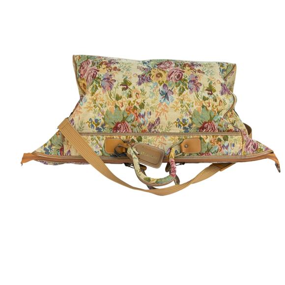 Vintage Rose Tapestry LEISURE ADVANTAGE Travel Bag Luggage Overnight Bag - Picture 6 of 9